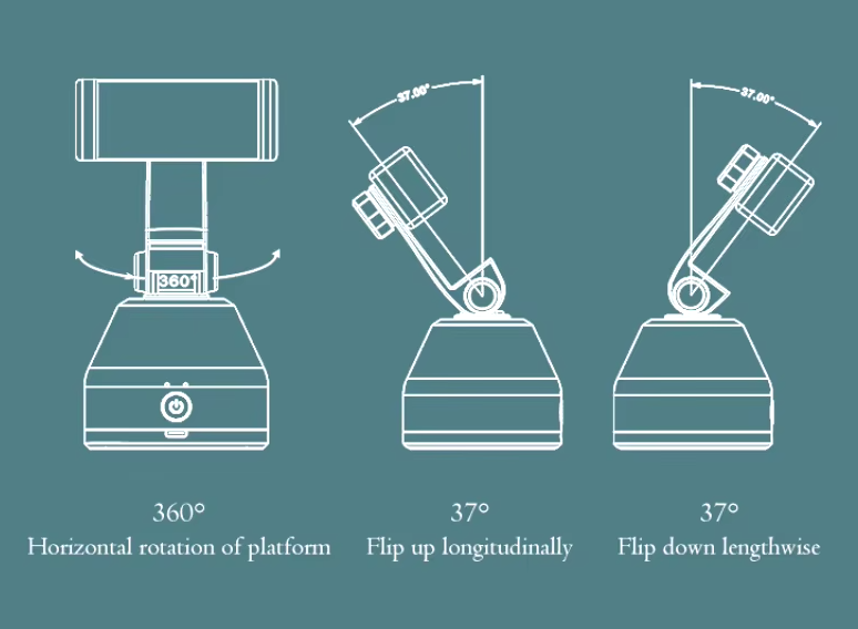 SOPORTE CELULAR CON ROTACION INTELIGENTE 360°